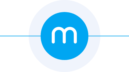 Blue metronome icon